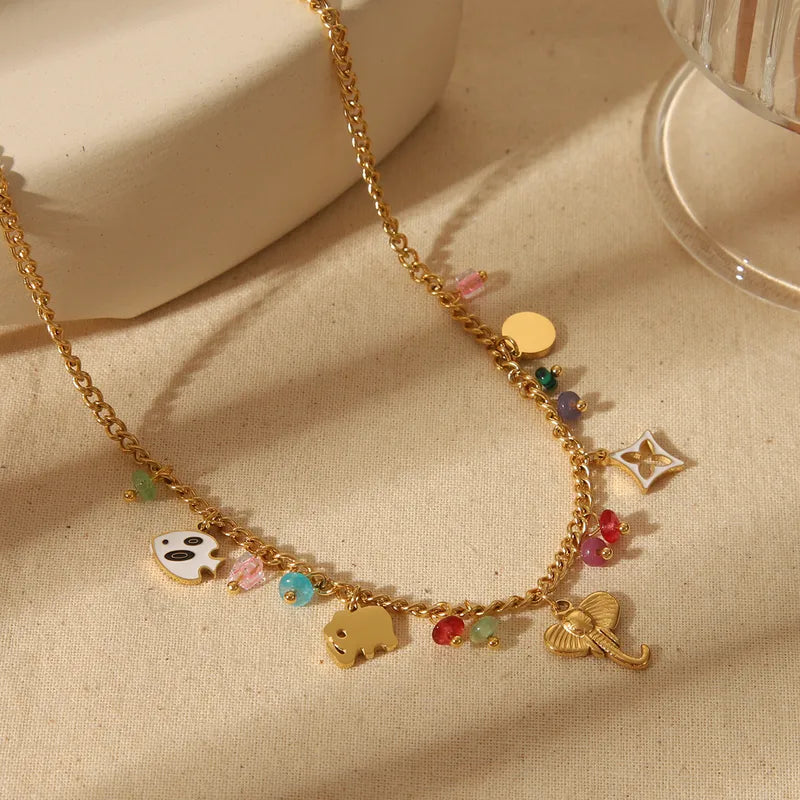 Elephant Charms Necklace